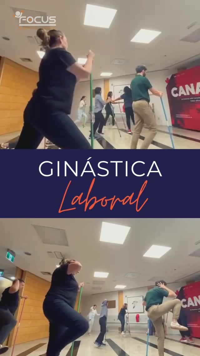 Ginástica laboral com bastão