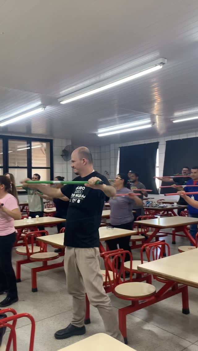 Atividade de movimento e cooperação na SIPAT